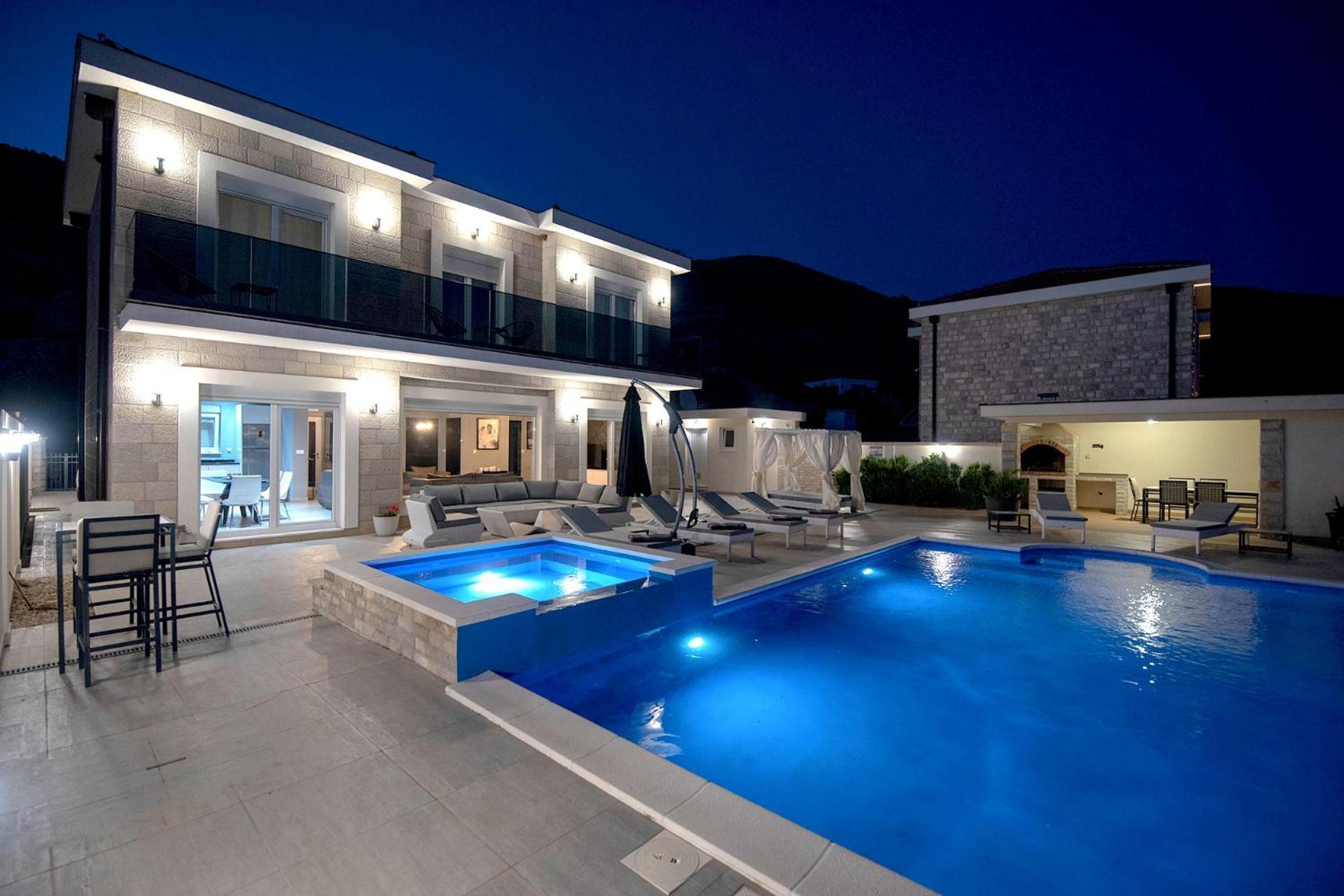 Luxury Villa Miriam With Private Pool And Jet Pool Near Dubrovnik Ivanica 외부 사진
