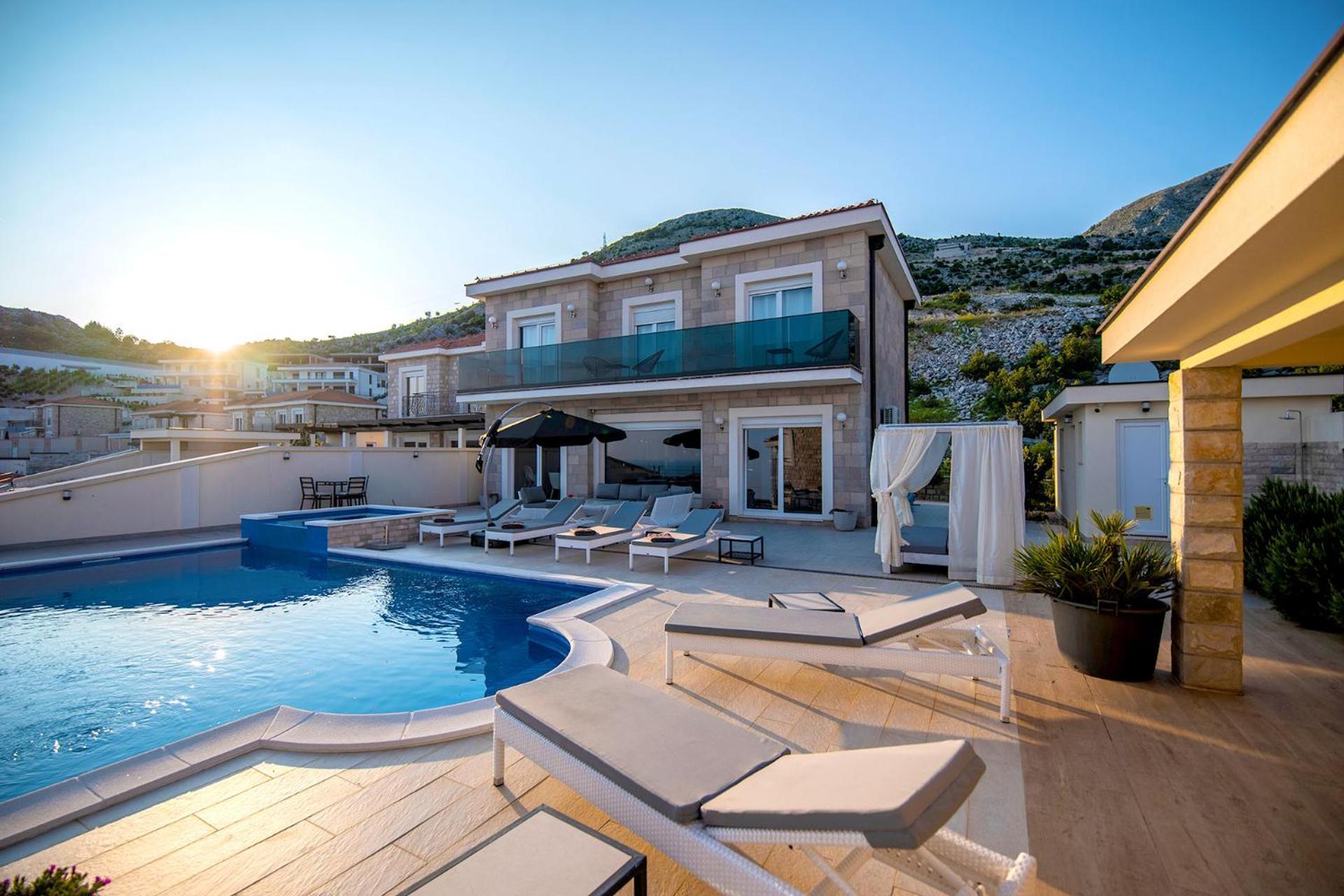 Luxury Villa Miriam With Private Pool And Jet Pool Near Dubrovnik Ivanica 외부 사진